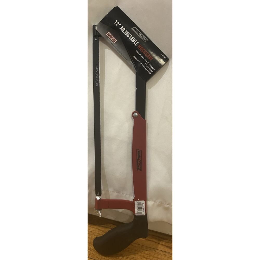 NIB Tool Shop 12" Adjustable Hacksaw